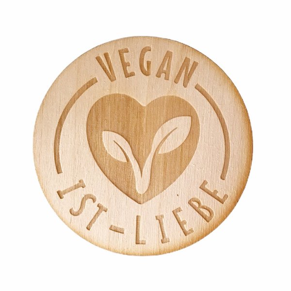 Untersetzer "Vegan ist Liebe"