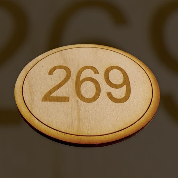 269er Set aus Holz (Untersetzer & Ohrringe)