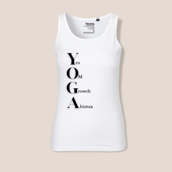 "YOGA" für super Frauen tank top, vegan, nachhaltig & fair