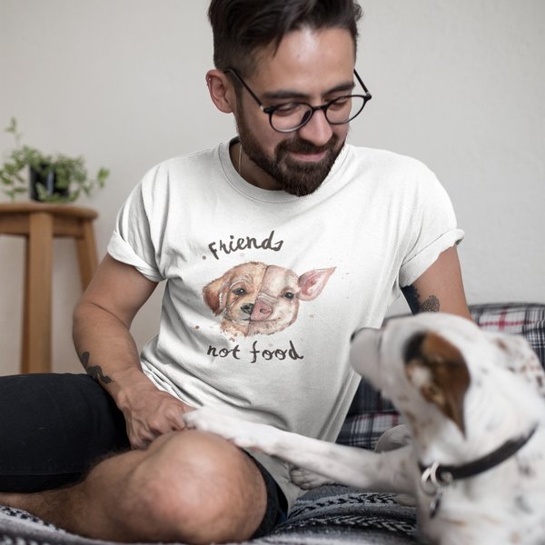 Friends not Food - Unisex T-Shirt - vegan, nachhaltig & fair (div. Farben)