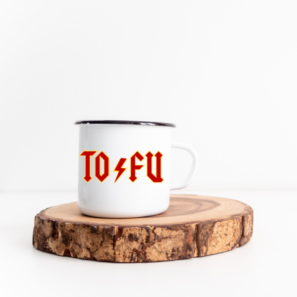 "TOFU" - Emaille Tasse