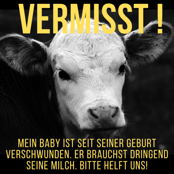 10er "Vermisst!" - Sticker Pack vegan