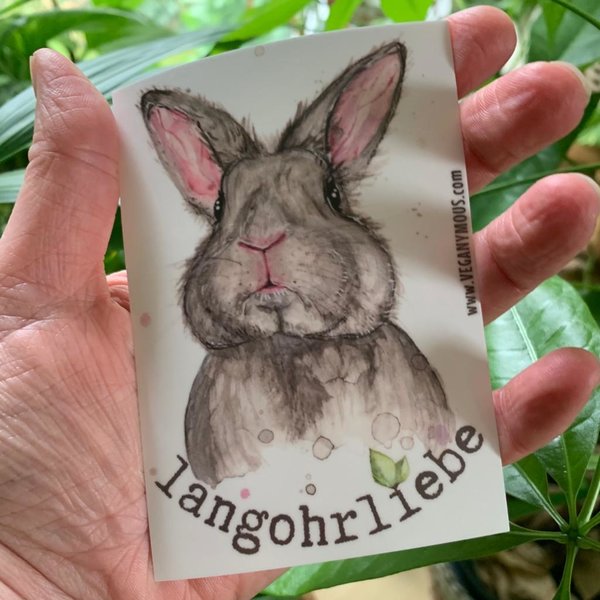 "Langohrliebe" - Sticker vegan