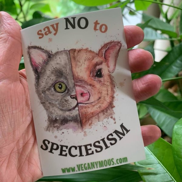 "say no to speciesism" - Sticker vegan