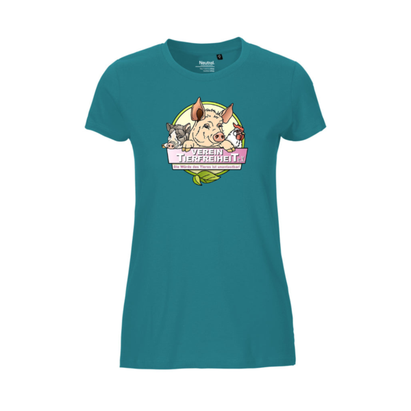"Verein Tierfreiheit" Frauen Shirt - vegan, nachhaltig&fair (div. Farben)