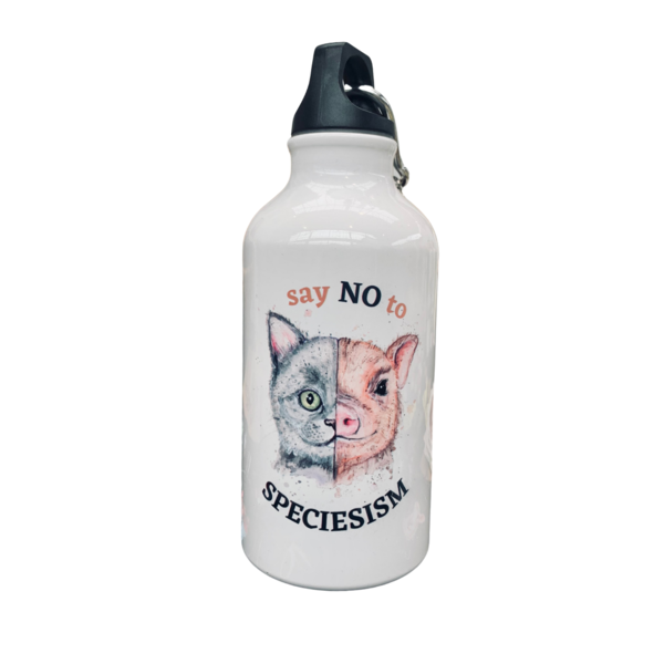 "say no to speciesism" - Iso-Trinkflasche