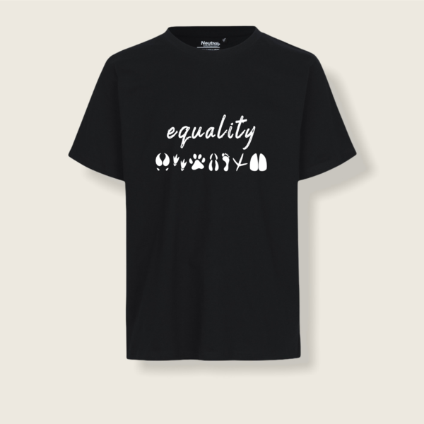 "equality" Unisex T-Shirt - vegan, nachhaltig&fair (schwarz)