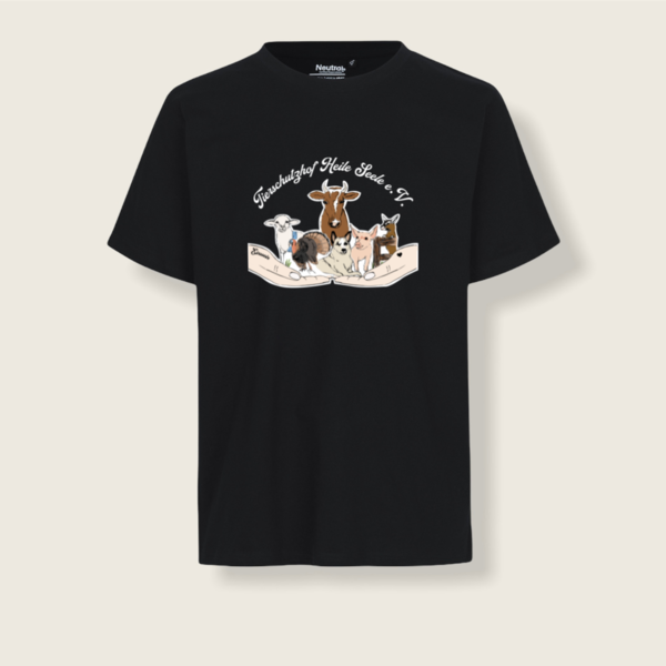 Unisex T-Shirt "Heile Seele" vegan, nachhaltig & fair (schwarz)