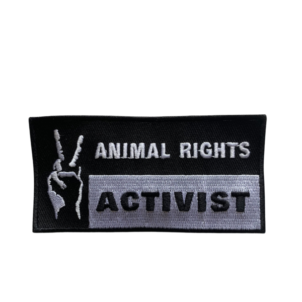"Animal Rights Activist" Patch / Aufnäher gestickt