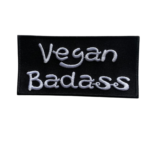 "Vegan Badass" Patch / Aufnäher gestickt
