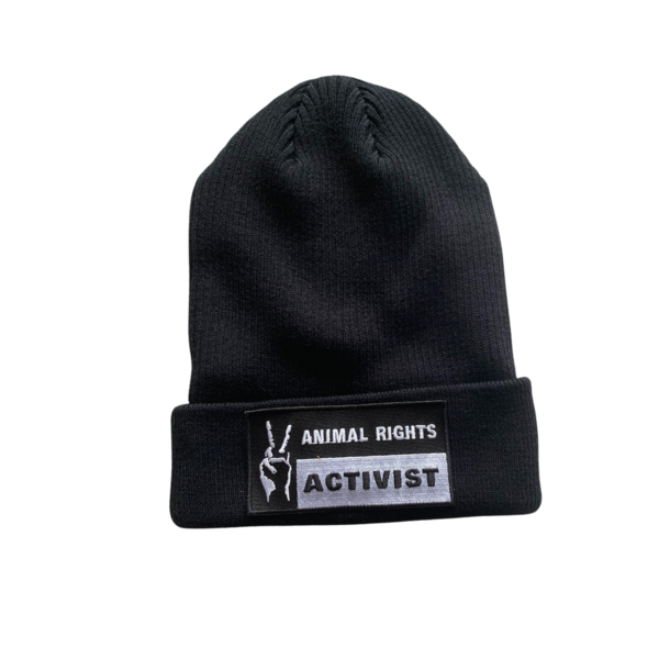 "Animal Rights Activist" Beanie - vegan&fair (schwarz)