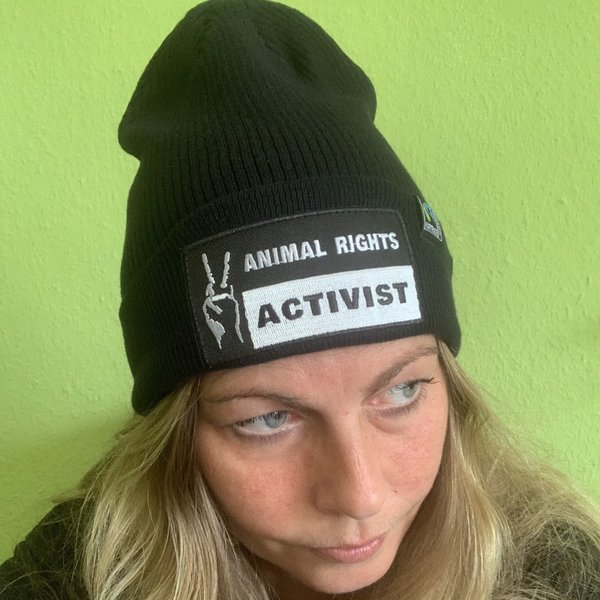 "Animal Rights Activist" Beanie - vegan&fair (schwarz)