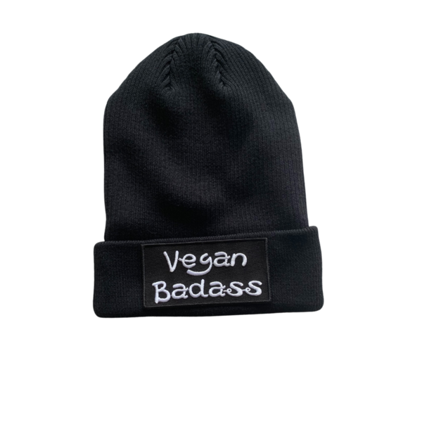 "Vegan Badass" Beanie vegan&fair (schwarz)