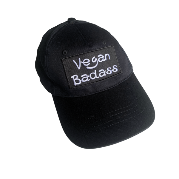 "Vegan Badass" Baseball Cap - vegan, fair & nachhaltig (schwarz)