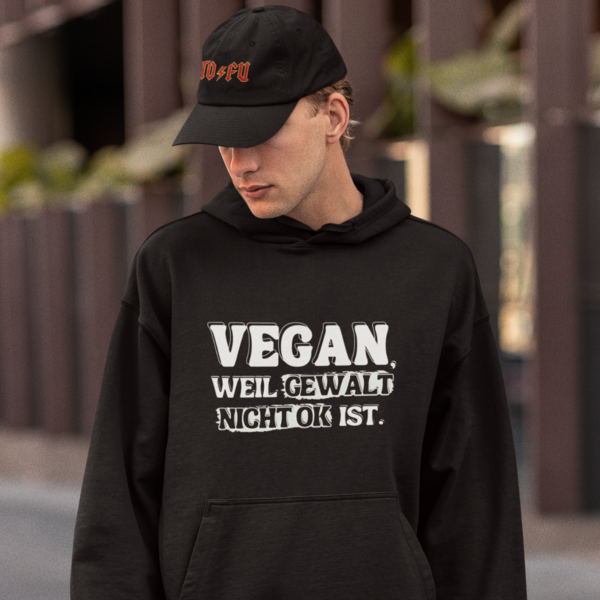 Everybody`s Favorite Hoodie "Vegan, weil Gewalt..." vegan, fair&nachhaltig
