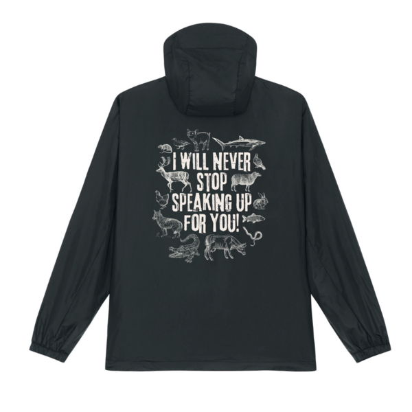 Unisex Multifunktionsjacke  "I will never stop speaking up for you" vegan, fair&recycelt