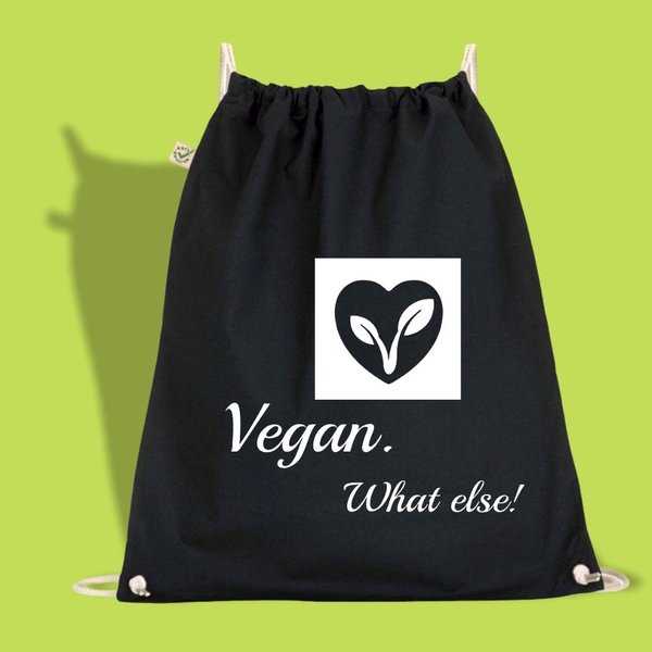 100% Bio Baumwolle Gym Bag  "Vegan - what else!"