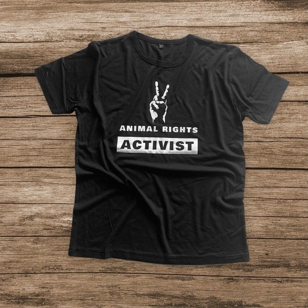 Echte Kerle - Bambus T- Shirt  "Animal Rights Activist"