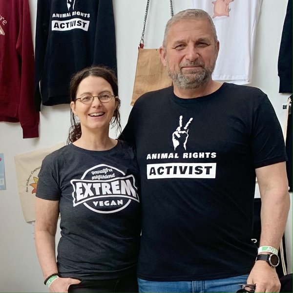 Echte Kerle - Bambus T- Shirt  "Animal Rights Activist"